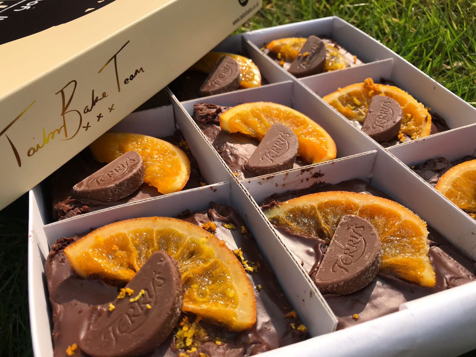Luxury Gooey Chocolate Orange Brownie Delivered Across The UK