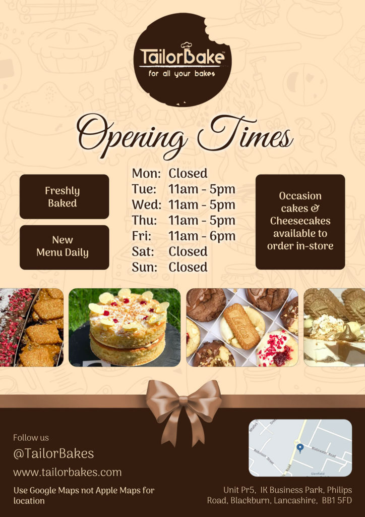 TailorBakes Blackburn Tailorbakes