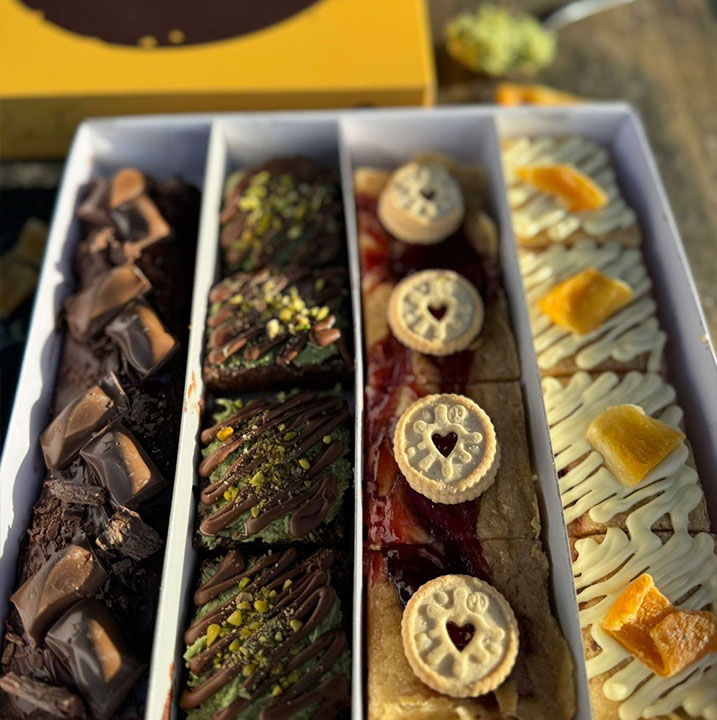 Eid brownies and blondies