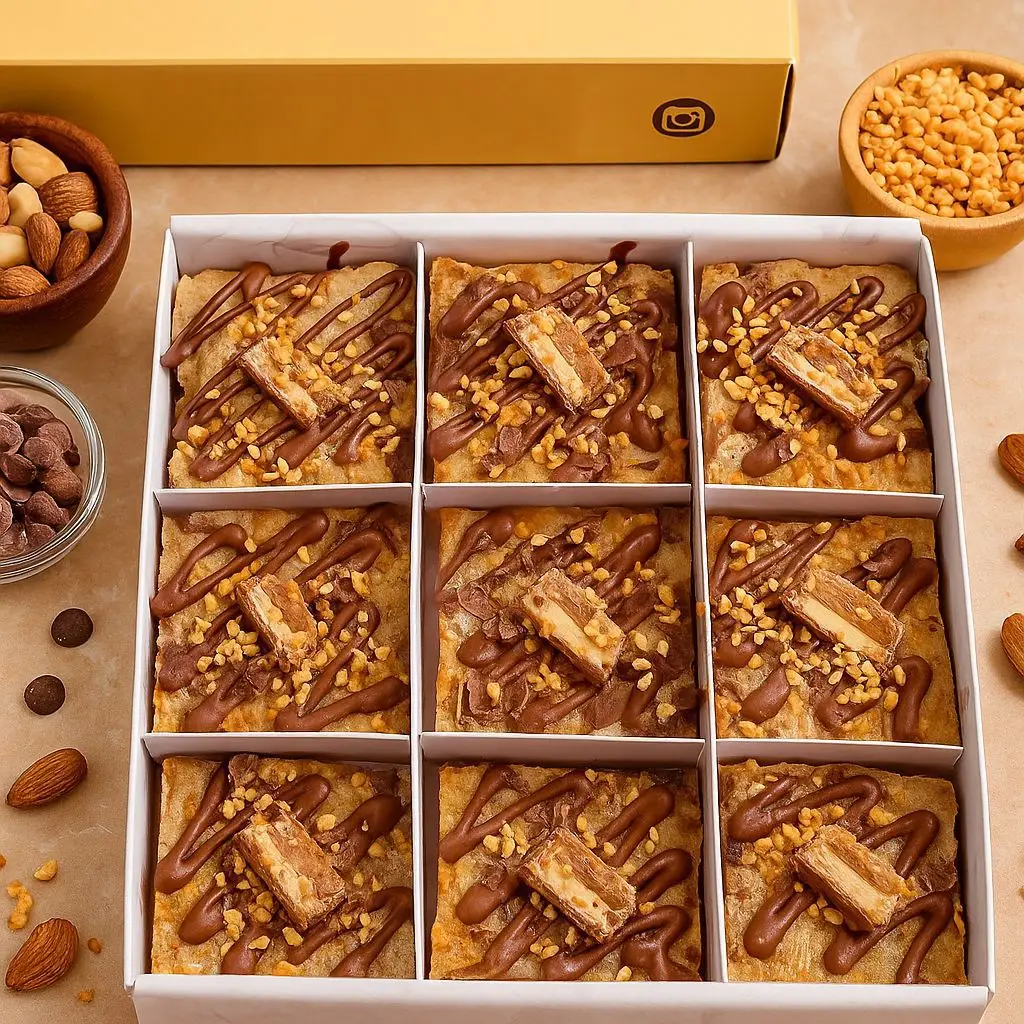 caramel blondies