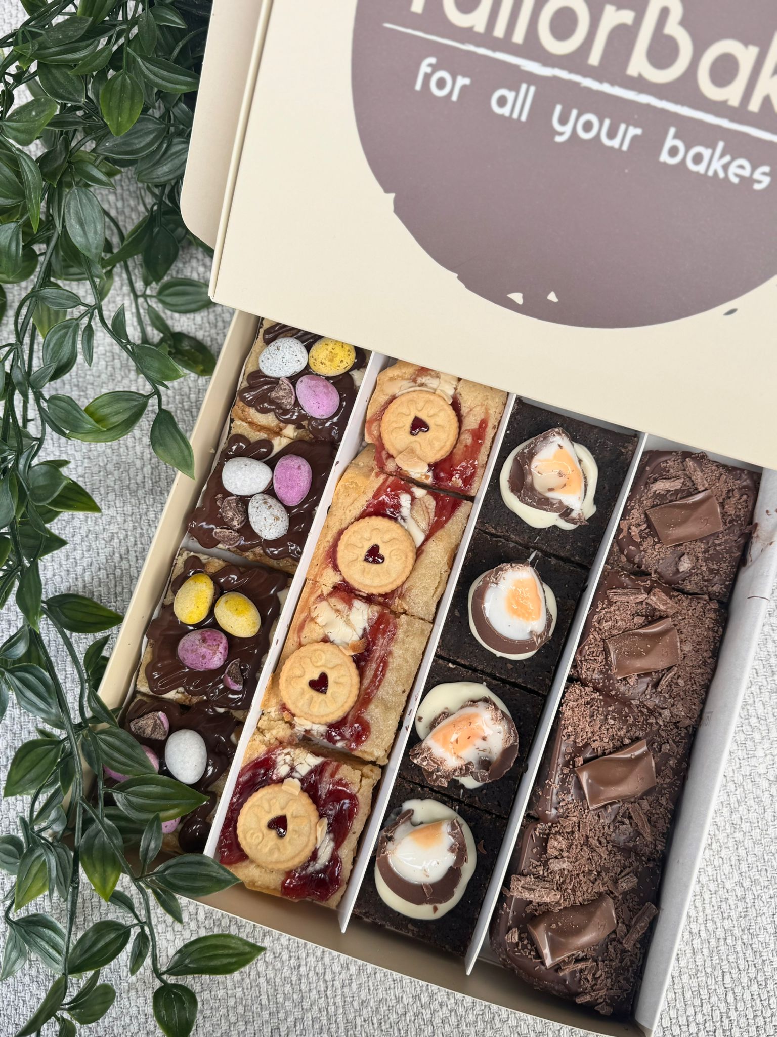 Easter Blondie brownies